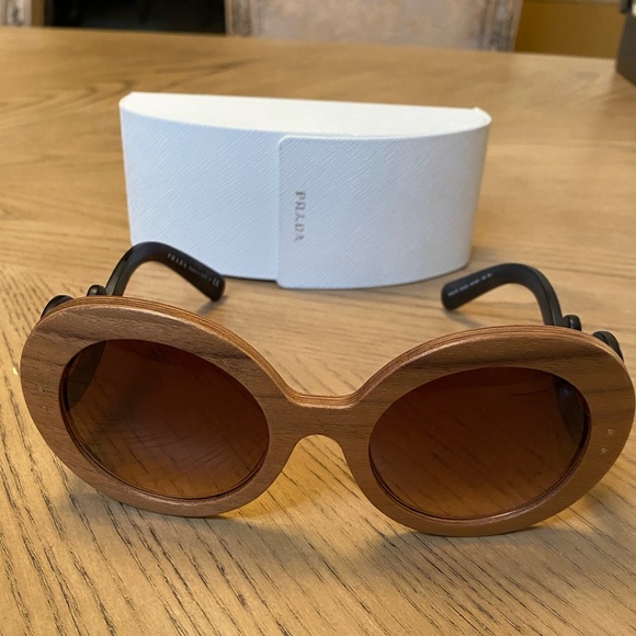 ❤️Authentic Limited Edition, Wood Frame Prada Sunglasses, purchase in Dubai